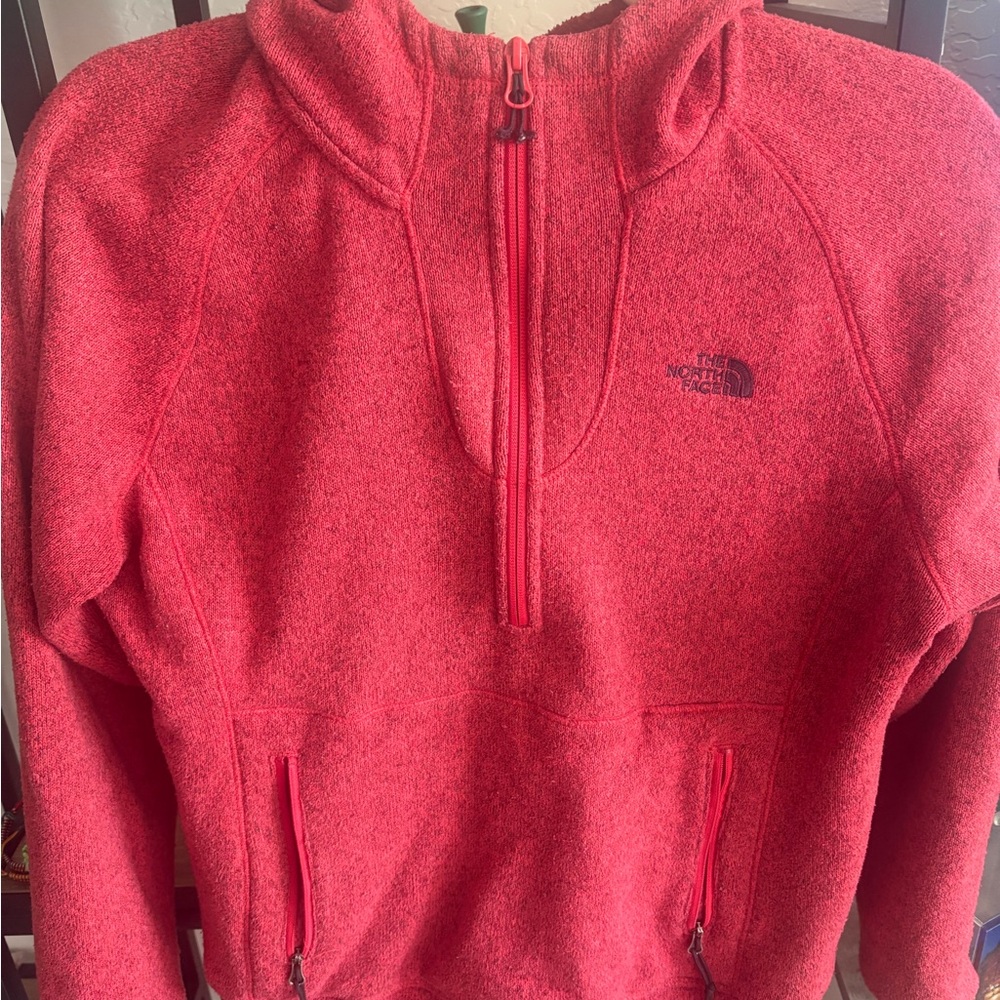 The North Face Women’s Zip Up Sweater in Red